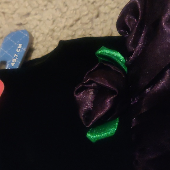 New!Springfield Black Velvet Purple Satin Party Dress for 18" Dolls - Picture 3 of 4